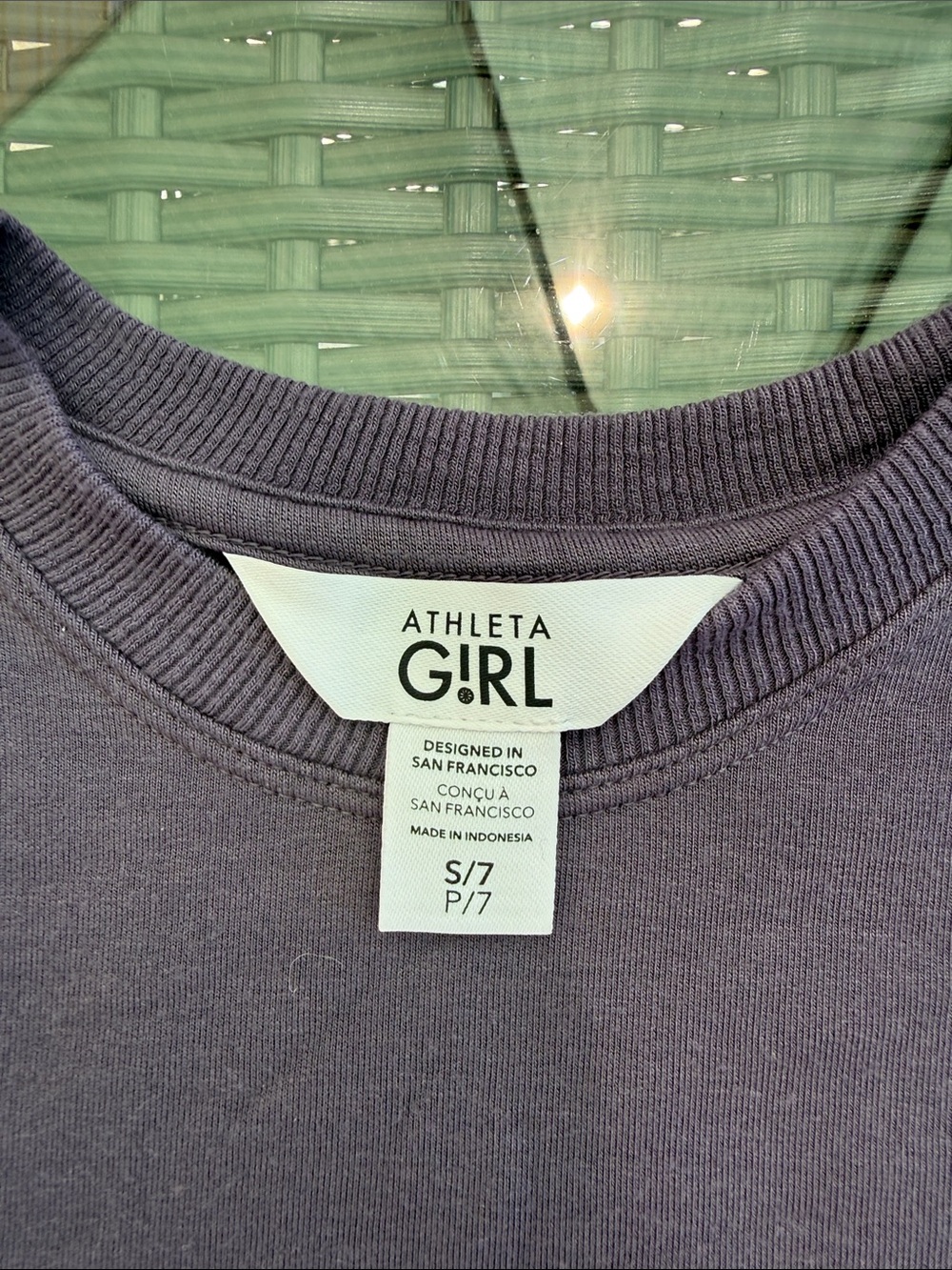 Athleta Girls Crewneck Sweatshirt - dark purple/navy - Picture 2 of 2